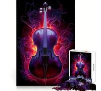 Violonchelo en Llamas,Rompecabezas de 1000 Piezas para Adolescentes,Recall Power Serene Escape,Bordes precisos,Regalo de cumpleaños (50x75cm)
