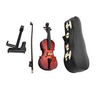 Violonchelo en Miniatura de Madera ZenithAur con Soporte de exhibición, una réplica de Instrumento Coleccionable de 14 cm, un pequeño y considerado Regalo Musical para músicos y