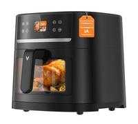 VIOMI VORTEX Max 8L Freidora de Aire Air Fryer - Con Tecnología De Reconocimiento Automático, 12 Programas Inteligentes, 1800 W, Revestimiento Antiadherente, Apta Para Lavavajillas, Negra