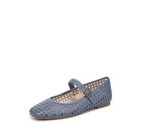 Vionic Alameda Woven Mary Jane - Zapatos Planos para Mujer, Cuero Azul pacífico, 7 UK Wide