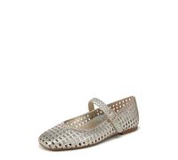 Vionic Alameda Woven Mary Jane - Zapatos Planos para Mujer, Cuero Dorado, 6.5 UK Wide