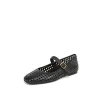 Vionic Alameda Woven Mary Jane - Zapatos Planos para Mujer, Piel Negra, 7 UK Wide