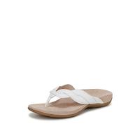 Vionic Bella Braid Toe Post Sandalia para mujer, White, 37 EU