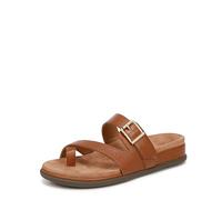 Vionic Carmela, Sandalias deslizantes Mujer, marrón (Tan Brown Leather), 42 EU Ancho