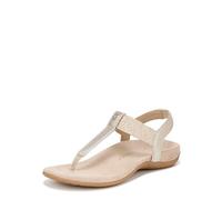 Vionic Correas de tobillo Brea para mujer, Cuero Dorado Metálico, 40.5 EU