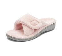 Vionic Indulge Relax - Pantuflas para mujer con plantilla ortopédica y soporte de arco, Pink, 40 EU