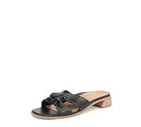 Vionic Mabel - Sandalias planas para mujer, piel TMB negra, talla 6.5, Piel Tmb negra, 39.5 EU