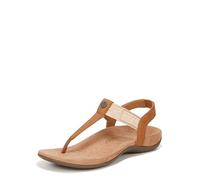 Vionic Sandalias de tacón Brea para mujer, Piel Nbck camel, 36.5 EU