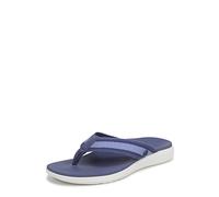 Vionic Sandalias planas índigo para mujer, Azul Marlin Multi Nylon, 41 EU