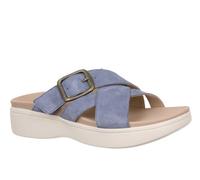 Vionic Starla - Sandalias ortopédicas para mujer, plataforma cómoda con hebilla ajustable, Pacific Blue, 39 EU Ancho