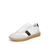 Vionic Tenis City Walk para Mujer, Blanco/Cuero Negro, 8 Wide