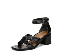 Vionic Women's Maia Heeled Sandal, Black Tmb Leather, 38 EU