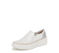 Vionic Zapatillas de Deporte con Plataforma para Mujer, Zapatos Kearney sin Cordones con Soporte para el Arco, Ajuste Ancho, Blanco