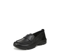 Vionic Zapatillas tipo mocasín Walk Roam para mujer, Cuero negro, 37 EU