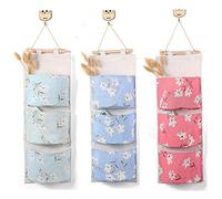 Vionnppt - 3 unidades de pared colgante, bolsa de almacenamiento para baño, armario o dormitorio