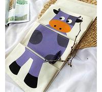 VIONNPPT Lino de algodón para colgar en la pared o en la pared, con diseño de animales de dibujos animados