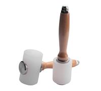 VIOPDER 2 Piezas de Martillo de Tallado de, Mazo de, Martillo de Nailon con Manejar de Madera, Herramientas de para Trabajos de Hechos una Mano DIY