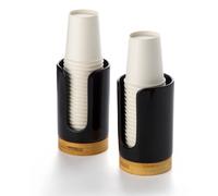 Viosuniu Dispensador de vasos de baρo de cerαmica de 5 onzas (2.ͺ generaciσn) Soporte Dixie, soporte de papel desechable para enjuagar vasos en e