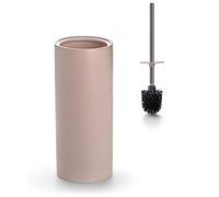 Viosuniu Juego de Cepillo Limpiador de Inodoro de cerámica Mate y Soporte para baño, Cuenco de Inodoro antiarañazos, a Prueba de óxido (Rosa, 1)