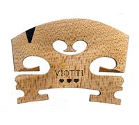 Viotti Puente de violín 4/4: puente de violín de arce macizo de grado más fino, precortado y preajustado para adaptarse a la mayoría de violines 4/4, fabricado por expertos altamente cualificados para