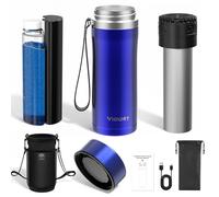 Viowey Bolsa calentadora de insulina Viowey 48-60H, 2-8 °C, kit isotérmico de viaje para diabetes, indicador de temperatura TSA, a prueba de golpes, USB-C Plug-In (azul)