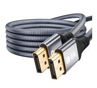 VIOY Cable Displayport 1.4 de 10 pies, cable DP a DP de alta velocidad de 32.4 Gbps, compatible con 8K a 60HZ 2K a 240HZ Cable de puerto de pantalla trenzado con HDR dinámico, DSC1.2, monitor de