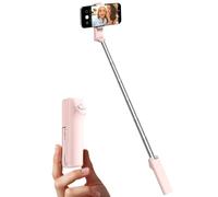 Viozon Palo para selfie, compatible con teléfono de 4 a 7 pulgadas, soporte para teléfono, botón de control remoto inalámbrico, mango ergonómico, extensible hasta 67 cm, tamaño mini de 3 x 4,8 x 12 cm