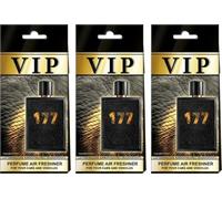 VIP-177 - Ambientador para coche, 3 unidades, para colgar en el coche, casa y oficina, fragancia inspirada en el diseñador