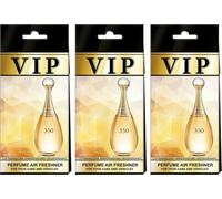 VIP-350 - Ambientador para coche, 3 unidades, aroma de larga duración para coche, hogar y oficina, inspirada en el diseñador