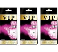 VIP-501 - Ambientador para coche, 3 unidades, para colgar en el coche, casa y oficina, fragancia inspirada en el diseñador