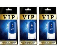 VIP-577 - Ambientador para coche, 3 unidades, para colgar en el coche, casa y oficina, fragancia inspirada en el diseñador