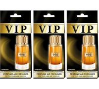 VIP-996 - Ambientador para coche, 3 unidades, para colgar en el coche, casa y oficina, fragancia inspirada en el diseñador