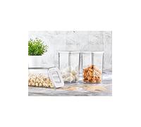 Vip Ahmet Juego de 3 tarros de almacenamiento de 250 ml, 700 ml, 900 ml, 1200 ml y 1700 ml (3 x 1200 ml VP-184)