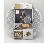 Vip Ahmet VP-088 VP-089 - Molde cuadrado para raviolis (216 orificios, 43 cm), color blanco