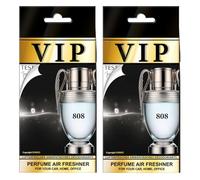 VIP CARIBI Ambientadores de Lujo para Coche Pack 2, Fragancias Premium Inspiradas en Perfumes Exclusivos, Aroma Elegante y Duradero, Ambientador Premium para Coche, Hogar, Oficina y Regalo (808)