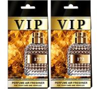 VIP CARIBI Ambientadores de Lujo para Coche Pack 2, Fragancias Premium Inspiradas en Perfumes Exclusivos, Aroma Elegante y Duradero, Ambientador Premium para Coche, Hogar, Oficina y Regalo (172)