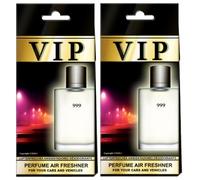 VIP CARIBI Ambientadores de Lujo para Coche Pack 2, Fragancias Premium Inspiradas en Perfumes Exclusivos, Aroma Elegante y Duradero, Ambientador Premium para Coche, Hogar, Oficina y Regalo (999)