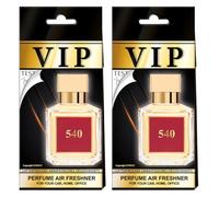 VIP CARIBI Ambientadores de Lujo para Coche Pack 2, Fragancias Premium Inspiradas en Perfumes Exclusivos, Aroma Elegante y Duradero, Ambientador Premium para Coche, Hogar, Oficina y Regalo (540)