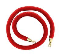 VIP - Cuerda de entrada, cordones de barrera de espuma de seguridad para control de multitudes, uso en teatro y hotel, cuerda de soporte roja para eventos, gestión de colas duradera y elegante