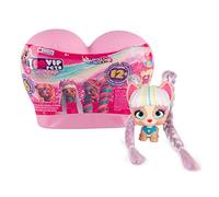 VIP PETS Mini Fans , Muñeca mini perrita Sorpresa coleccionables con Pelo largo para peinar y Accesorios , Juguete y regalo para niños y niñas +3 Años