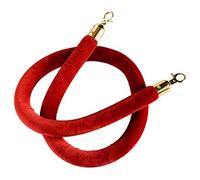 VIP Stanchion Rope/Queue Divider Barrier Rope,Twisted Barrier Rope for Crowd Control, for Movie Theaters Grand Openings Restaurants Hotels(Red,1m/3.3ft/39inch)