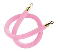 VIP Stanchion Rope/Queue Divider Barrier Rope,Twisted Barrier Rope for Crowd Control, for Movie Theaters Grand Openings Restaurants Hotels(Pink,1.5m/5ft/59inch)