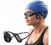VIPA - Auriculares Natacion Bluetooth 5.3 - Auriculares Conduccion Osea con IP68 Resistente al Agua - Cascos Abiertos con 32G Mp3 para Nadar/Correr/Ciclismo con Micrófono ENC y 6H de Autonomía.