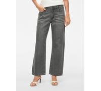 Vila Vipalma RW - Jeans Anchos Pal250-Noos para Mujer, Mezclilla Gris, 38W x 30L, Gris Denim, 38W / 30L