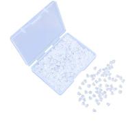 VIPbuy - Lote de 500 Pequeños Tapones para Pendiente de Goma Reemplazos Topes de Espalda de Pendiente Transparente con caja de almacenamiento para Pendientes e Gancho de Pescado