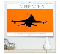 VIPER ACTION - F-16 FIGHTING FALCON (hochwertiger Premium Wandkalender 2026 DIN A2 quer), Kunstdruck in Hochglanz: Einer der besten Kampflugzeuge der letzten 50 Jahre