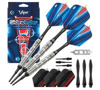 Viper by GLD Products Sidewinder 80% tungsteno Suave Punta Dardos, moleteado Fino, 18 Gramos, Plata, 21-3225-18