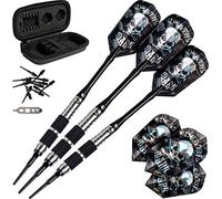 Viper Desperado 80% tungsteno Dardos de Punta Blanda con Almacenamiento/Estuche de Viaje: Muerte Mark, 18 Gramos, Unisex, Negro