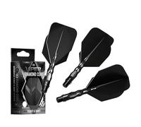 Viper Diamond Core Plumas de Dardos, Negro, Short Shaft, Standard No6 Flight