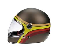 Viper F656 Rust Stripe Motorcycle Helmet Retro Vintage 70's Bike Scooter Protection Wear L (59-60 CM) - Bronze - L